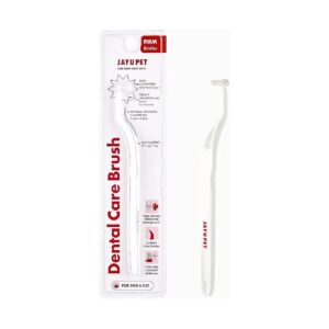 Recommended Dog Dental Care Brush with Firm Bristles and S-Curved Body