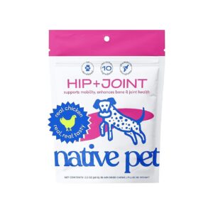 Recommended Hip and Joint Supplement with Glucosamine and Chondroitin for All Breed Dogs