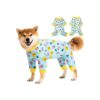 Recovery Suit for Small Medium Large Dogs Comfortable Anti Licking Bodysuit Soft Blue