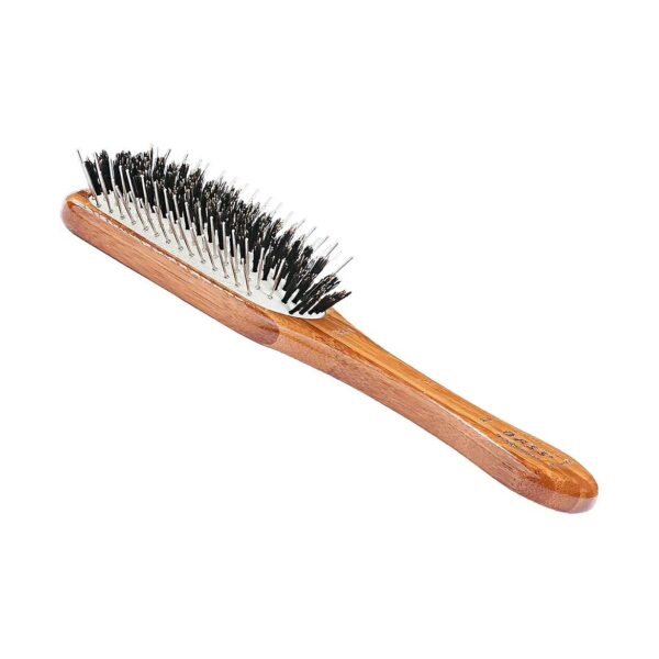 Rectangle Boar Brush for All Pet Coats with Wooden Handle