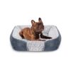 Rectangle Dog Bed with Orthopedic Support for Small to Medium Dogs