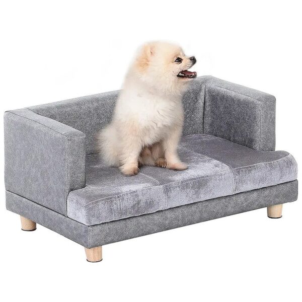 Rectangle Modern Furniture for Puppies and Little Breeds, Gray