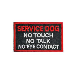 Rectangular No Touch No Talk No Eye Contact Morale Patch for Dog Vests