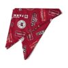 Red Bandanna with Farmall IH Tractor Emblems and Logos for Large Dogs