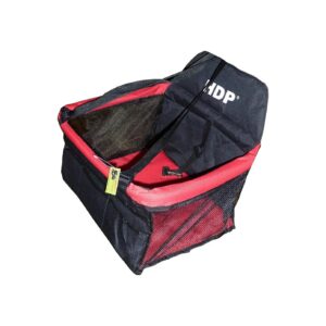 Red Booster Car Seat for Pets with Compact Design