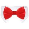 Red Bow Tie Dog Collar for Small Medium Dogs Cats Puppies Costume