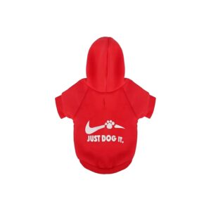 Red Chihuahua Dog Hoodie Perfect for Winter and Cool Summer Nights