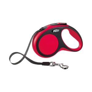 Red LED Leash with Expandable Design and Soft Padded Components for Enhanced Comfort