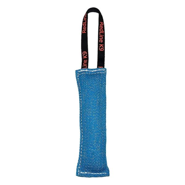 Red Linen Tug Toy with Electric Blue Handle for Unbeatable Grip