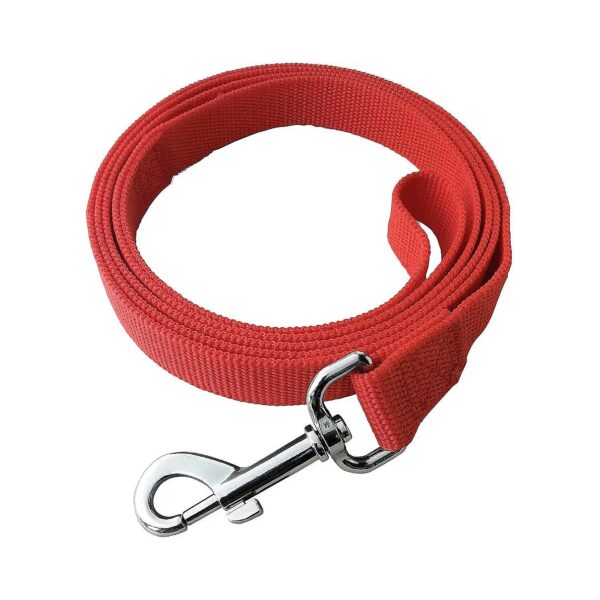 Red Nylon 6 Foot Dog Leash Training Lead for Large Medium Small Dogs Perfect