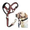 Red Nylon Canine Head Halter with Adjustable Buckle for Medium to Large Dogs