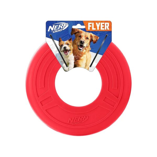 Red Nylon Disc for Medium to Large Size Dogs with High Visibility