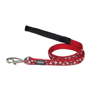 Red Nylon Dog Strap with Stylish Patterns and High Quality Material Small Size