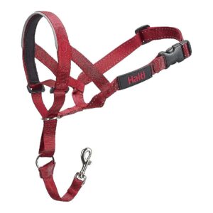 Red Nylon No Pull Headcollar for Small to Medium Sized Dogs Size 4