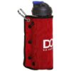 Red Outdoor Dog Gear with Insulated Water Bottle and Bowl