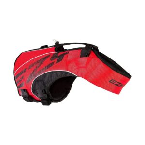 Red Paddle Board and Boating Life Jacket for Small Dogs with Enhanced Safety Features