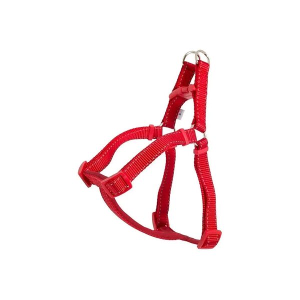 Red Reflective Stitching Dog Harness Padded Nylon S 46 57cm