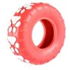 Red Rubber Tires Dog Toy for Small Medium Dogs Safety Intelligence Training