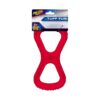 Red Rubber Tug Dog Toy with PreTextured with Tire Track for Medium and Large Breed