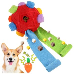 Red Snuffle Ball Puzzle Toy for Slow Feeding and Mental Stimulation for Dogs