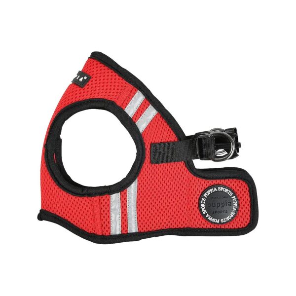 Red Solid Polyester Soft Vest Harness with Comfort Focus