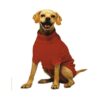 Red Sweater for Large Breed Dogs XXL with Contrasting Trim and Hind Leg Straps