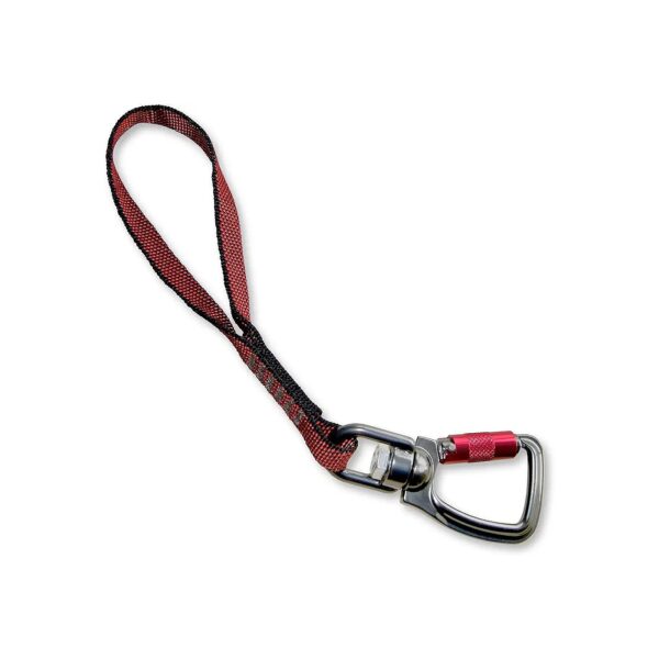 Red Swivel Tether Dog Safety Belt with Adjustable Length and Quick Installation