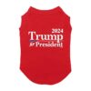 Red Trump for President Election Dog Shirt in Small Size