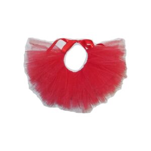 Red Tulle Tutu for Extra Small Dogs with Handcrafted Quality from USA