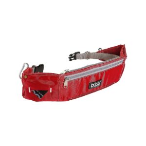 Red Walkie Belt with Large Front Pocket for Phone and Essentials Storage