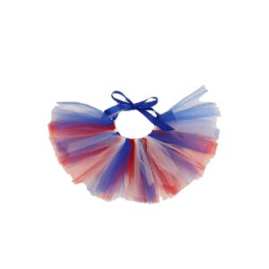 Red White Blue Flag Pet Tutu for Small Breed Dogs XS Size and Color Options