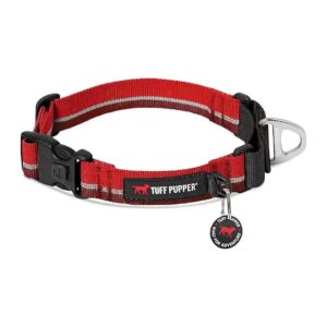 Red X-Small Martingale Collar for Dogs with Gentle Nylon Limited Cinch