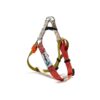 Red Yellow White Tri-Color No Pull Dog Harness for Small Dogs with Easy to Put-On Design