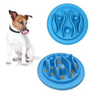 Reduce Bloating and Digestive Issues in Cats and Dogs with Silicone Food Bowl Insert