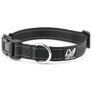 Reflective Adjustable Medium to Large Dog Collars with Durable Nylon Material