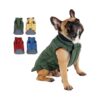 Reflective Brim Jacket for Large Dogs Cats Pets Green Color Warm