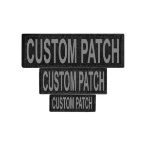 Reflective Customizable Personalized Dog Harness Patches Made in USA 2x6