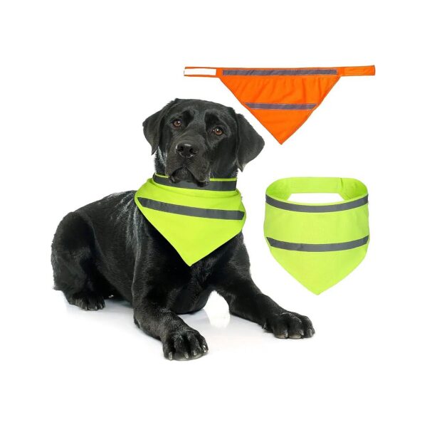 Reflective Dog Bandanas for Medium Large Pets with Soft and Breathable Material