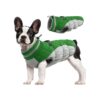 Reflective Dog Coat with Built-In Harness and Faux Fur-Lined Turtle Neck for Winter Wear