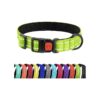 Reflective Dog Collar for Outdoor Activities with Nylon Material and Quick Release Buckle