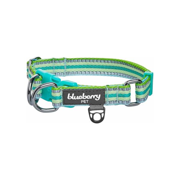 Reflective Dog Collar with Adjustable Strap and Nylon Material for Large Dogs