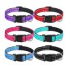 Reflective Dog Collars with Adjustable Nylon Straps