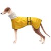 Reflective Dog Raincoat for Greyhounds Lurchers Whippets - Water Resistant and Breathable