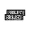 Reflective Dog Search And Rescue Patches With Printed Letters For Vest Harness Collar