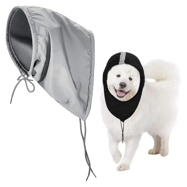 Reflective Dog Snood, 2 Pieces Waterproof Neck and Ears Warmer for Large Breed Dogs