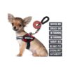 Reflective Dog Training Harness with 10 interchangeable Patches