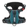 Reflective Dog Vest with Three Leash Attachments for Small Medium Large Dogs