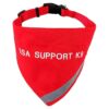 Reflective ESA Bandana with Adjustable Collar for Safe and Secure Leashing at Night