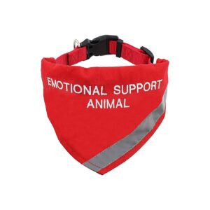 Reflective Emotional Support Dog Collar with ESA Tag and Medium Neck Girth for Pets