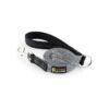 Reflective Gray Nylon Dog Leash with Soft Padded Handle for Medium and Large Breed Dogs